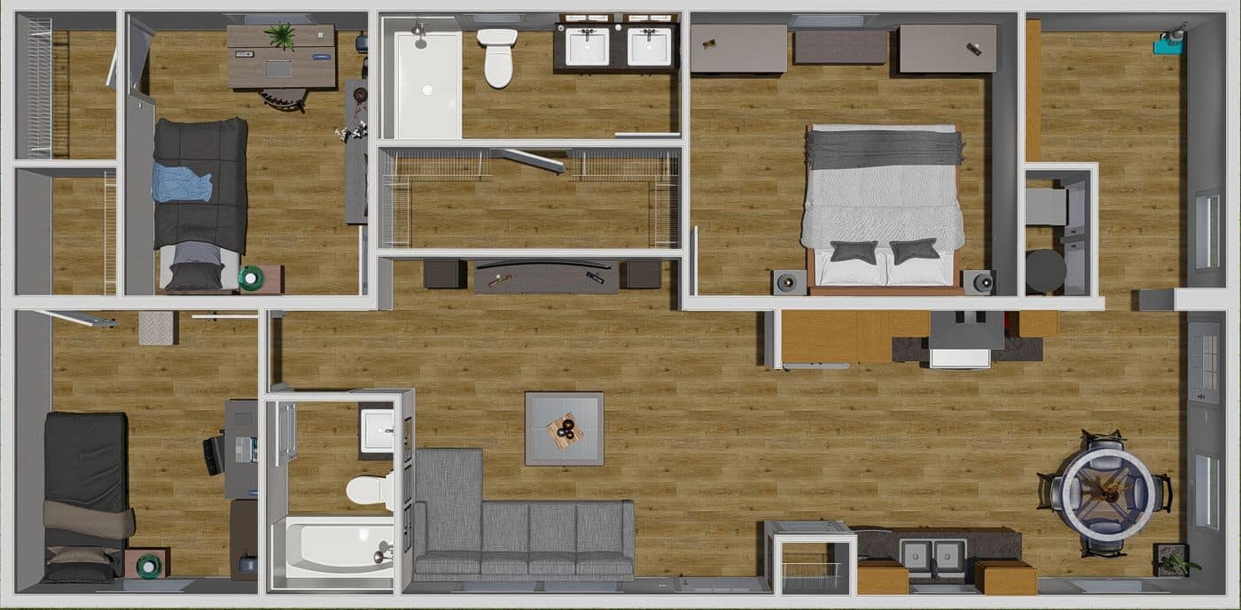 Here Comes The Sun 3D Floor Plan