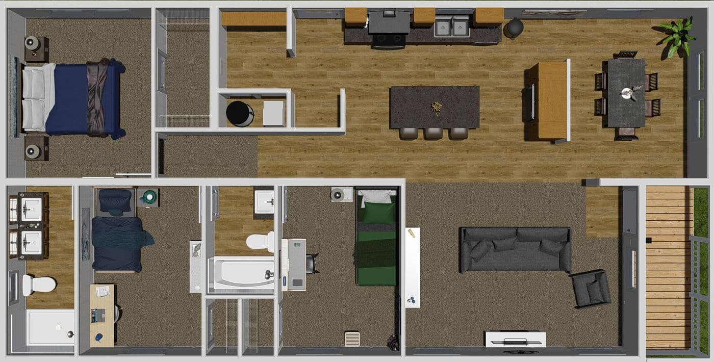 Johnny B Goode 3D Floor Plan