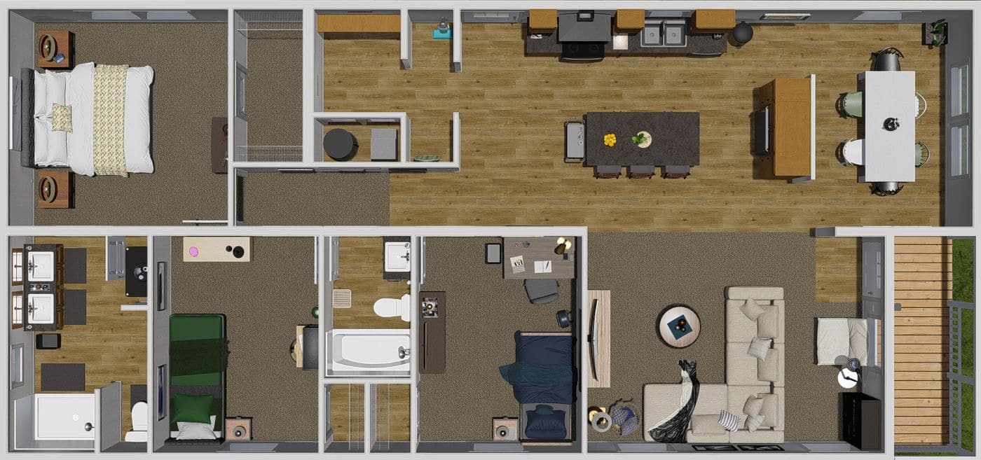 Stayin Alive 3d Floor Plan