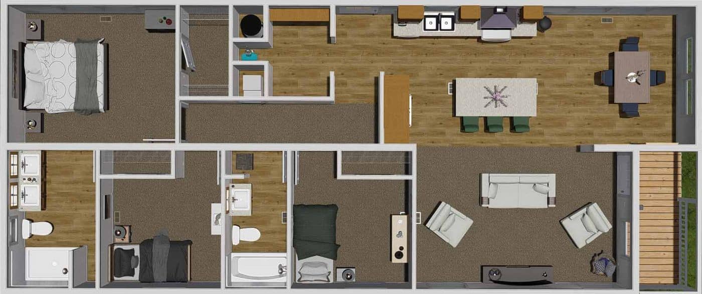 Whole Lotta Love 3d Floor Plan